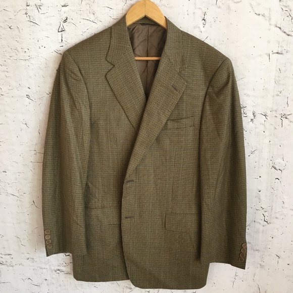 Canali Other - CANALI GREEN BROWN BLAZER 54 Canali Other - CANALI GREEN BROWN BLAZER 54